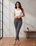 Ultra-Soft Full-Length Cotton Leggings – Grey