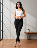 Ultra-Soft Full-Length Cotton Leggings – Black