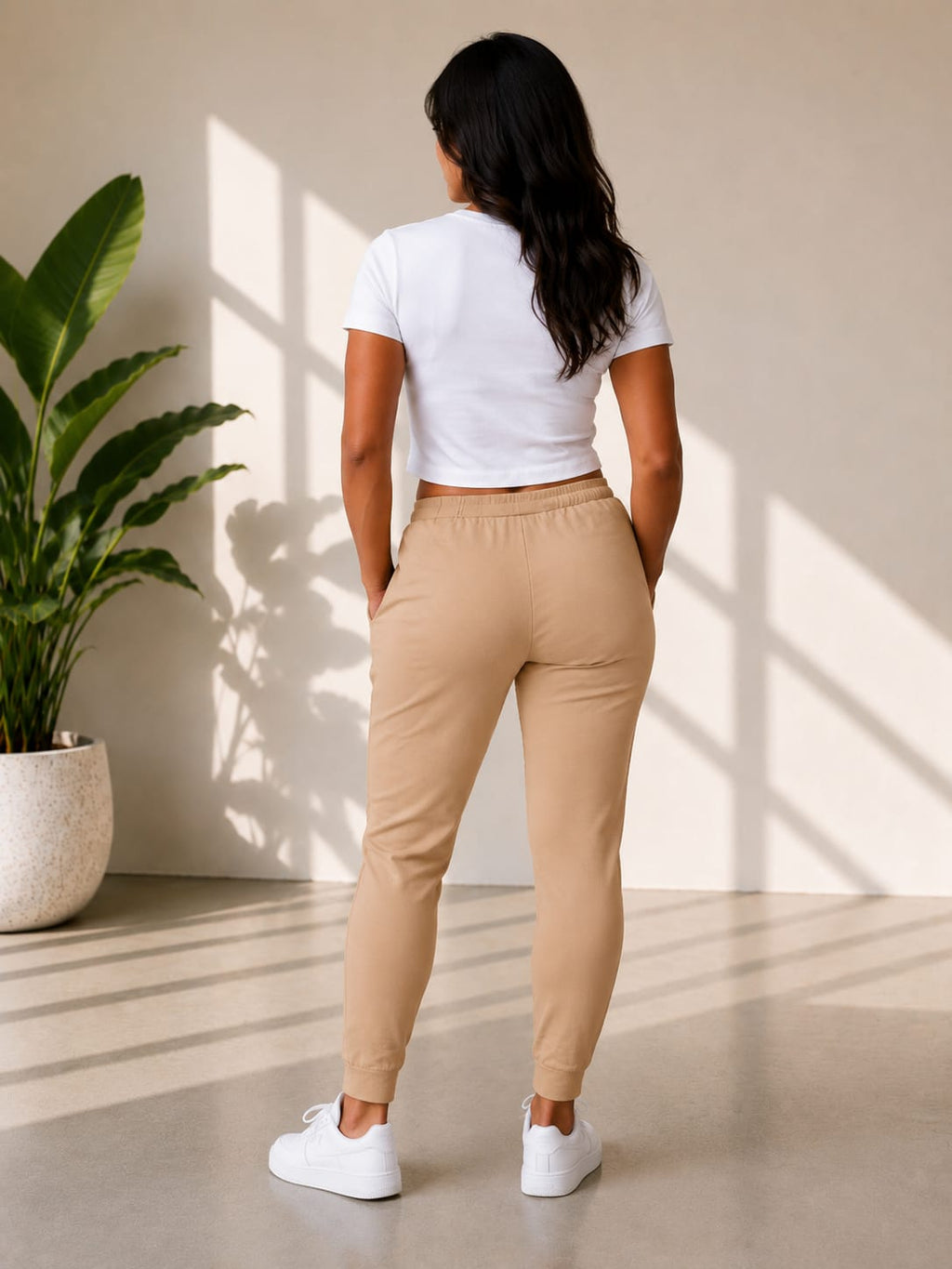 Ultra-Soft Full-Length Cotton Kurti Pants – Skin