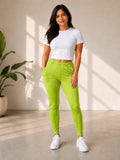Ultra-Soft Full-Length Cotton Kurti Pants – Parrot Green
